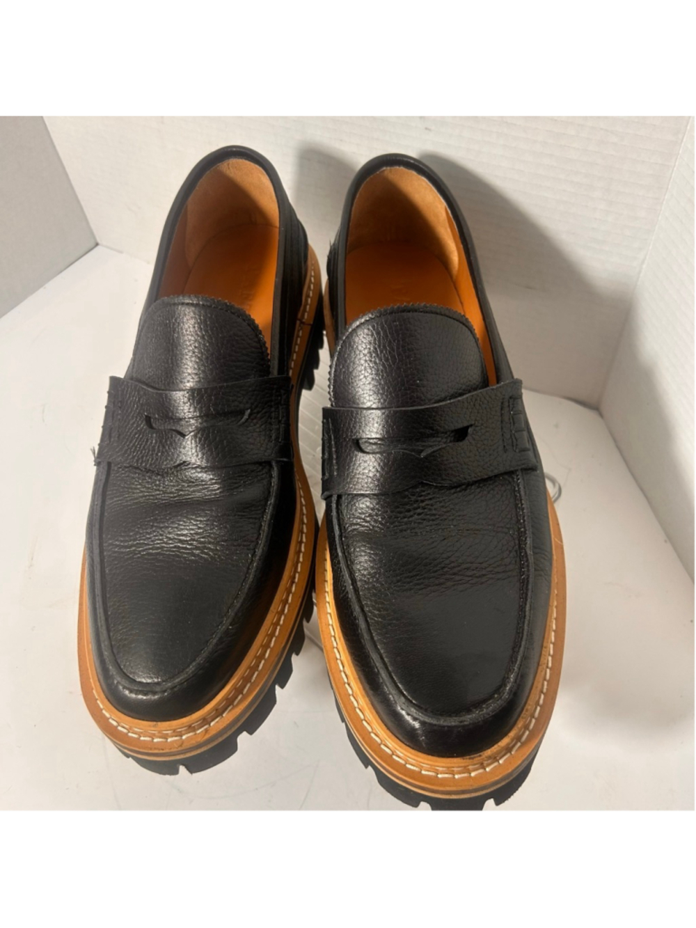 Men's TAFT Black The Country Leather Penny Loafers & Slip-Ons Size 13 Comfort - Picture 2 of 8